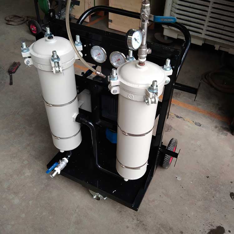 華豫生產(chǎn)供應(yīng)雙筒過(guò)濾精密濾油機(jī) 濾油小車(chē)